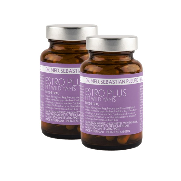 Estro Plus mit Wild Yams DOPPELPACK (2 Monate)