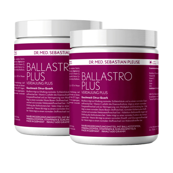 Dr. med. Sebastian Pleuse Ballastro Plus im Doppelpack für 2 Monate